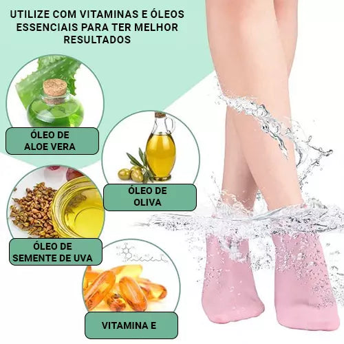 Meias Hidratantes Efeito SPA Em Casa - FeetCare®